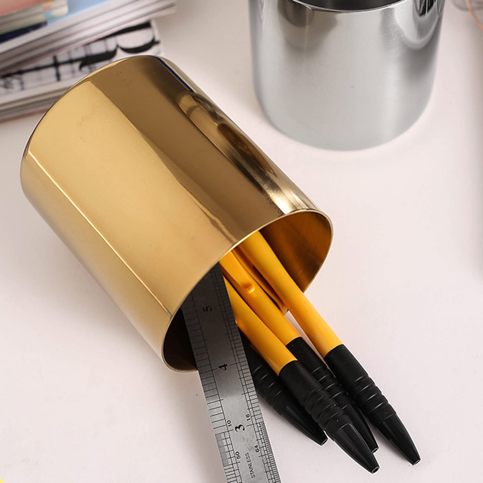 Amazon.co.jp: ペンスタンド メタル 防錆 304ステンレス ペン